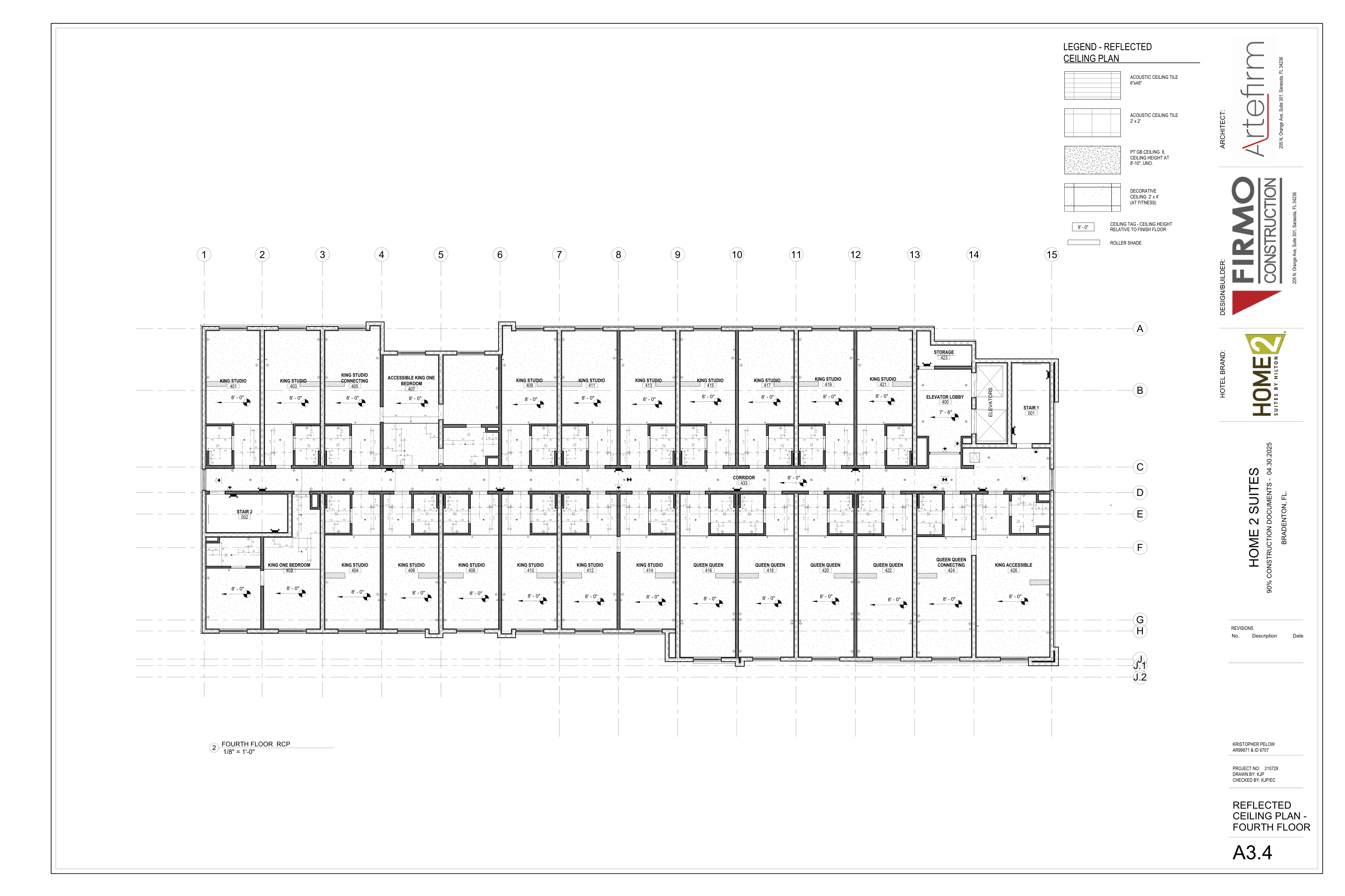 A3.4 Fourth Floor Reflected Ceiling Plan original source