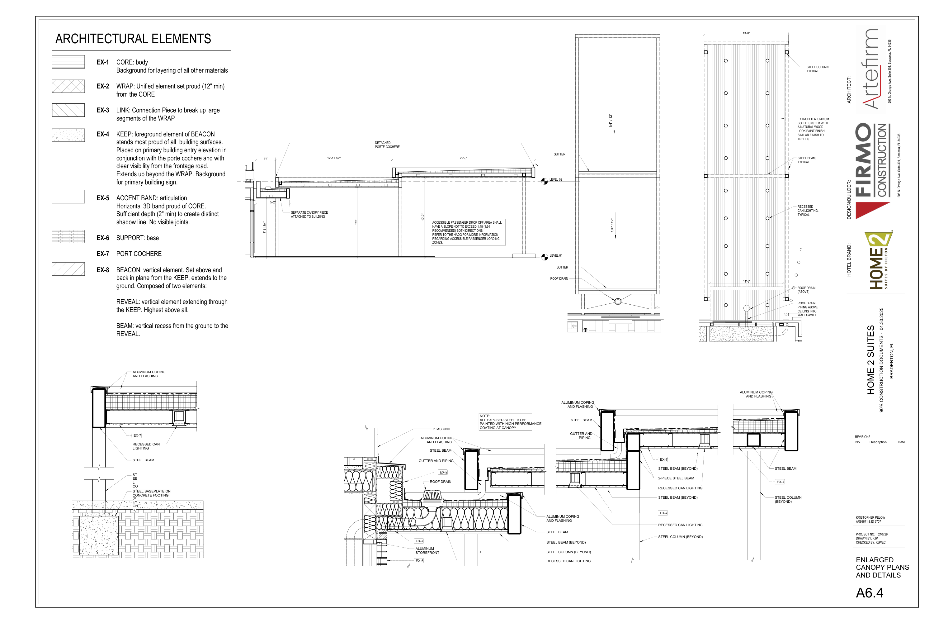 A6.4 Enlarged Canopy Plans and Details original source