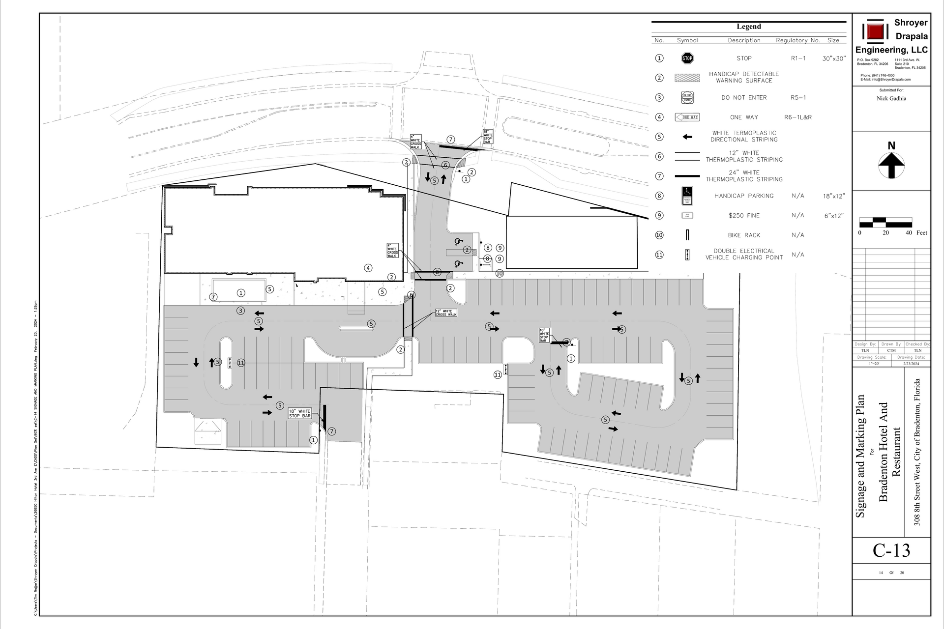 C-13 Signage and Marking Plan original civil source