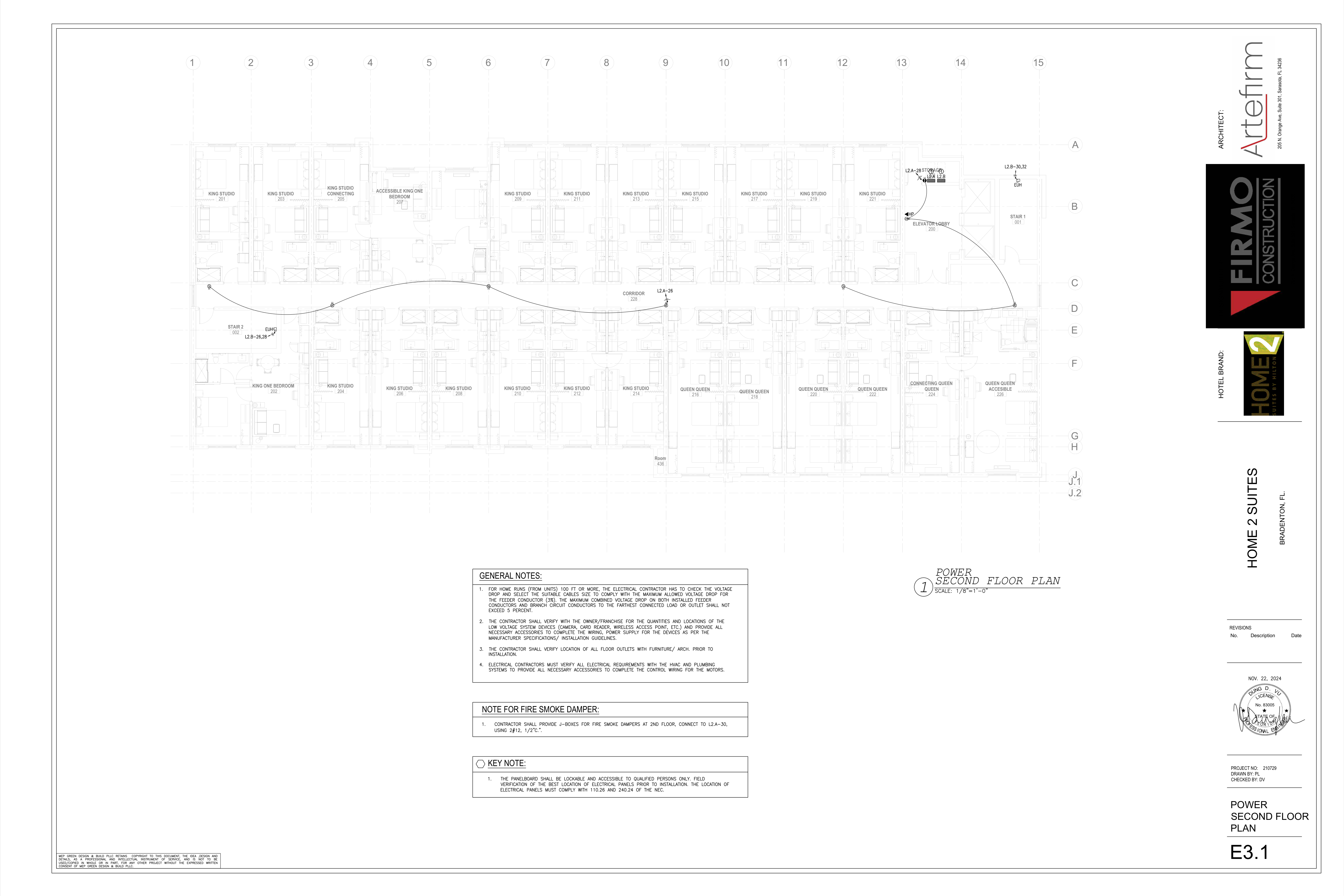 E3.1 Power Second Floor Plan original source