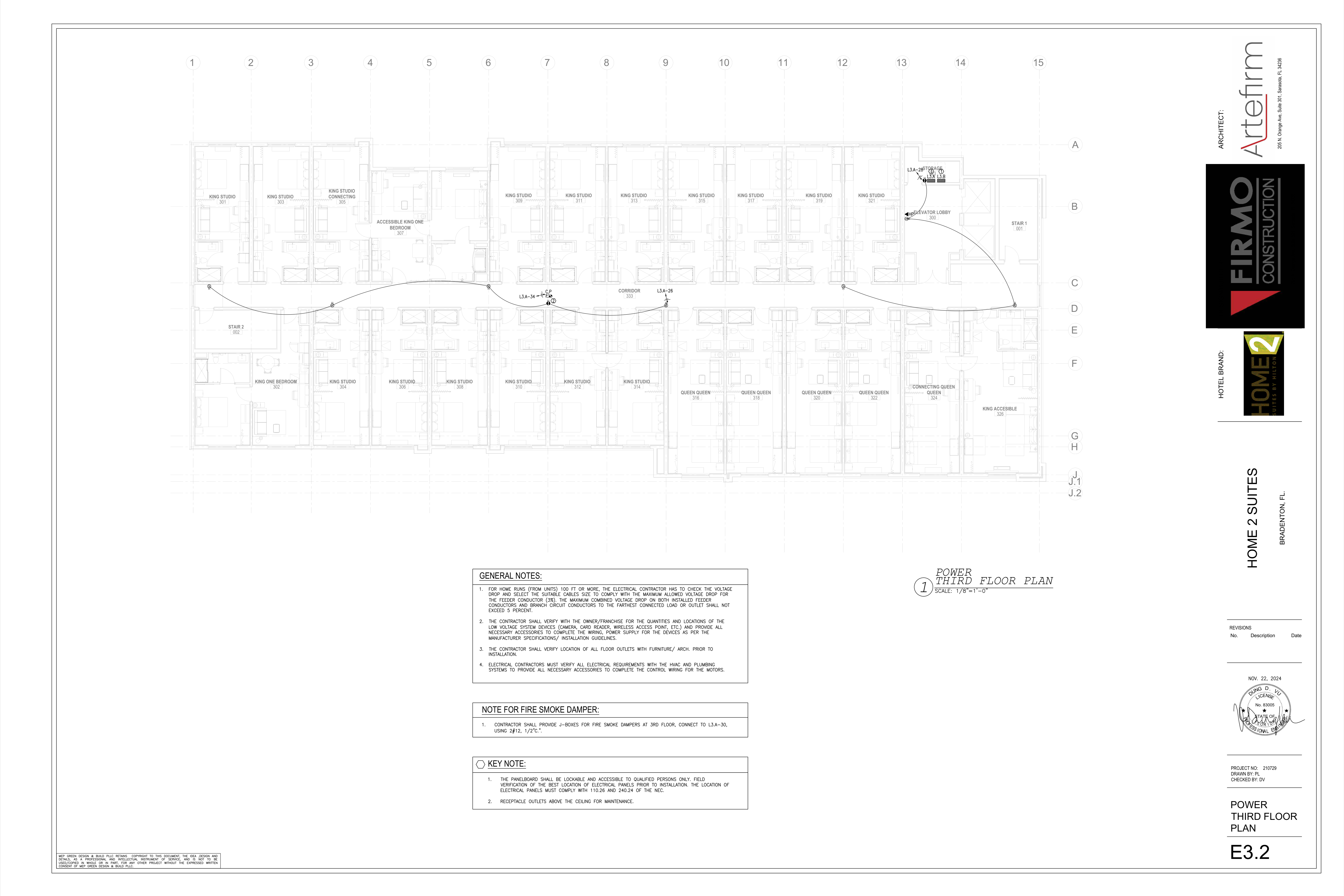 E3.2 Power Third Floor Plan original source